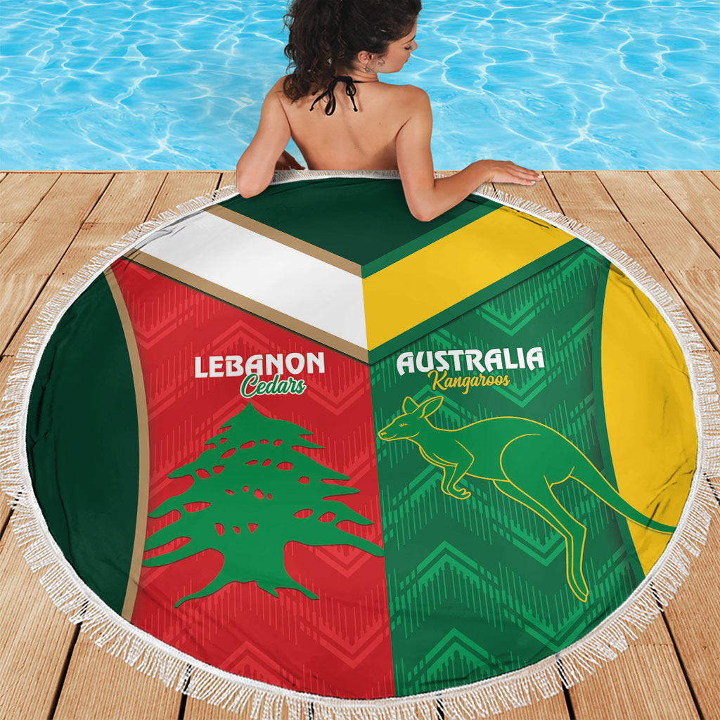 Rugby Australia and Lebanon Beach Blanket Aussie Kangaroos Cedars Together