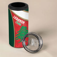 Rugby Australia and Lebanon 4 in 1 Can Cooler Tumbler Aussie Kangaroos Cedars Together