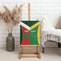Rugby Australia and Lebanon Canvas Wall Art Aussie Kangaroos Cedars Together