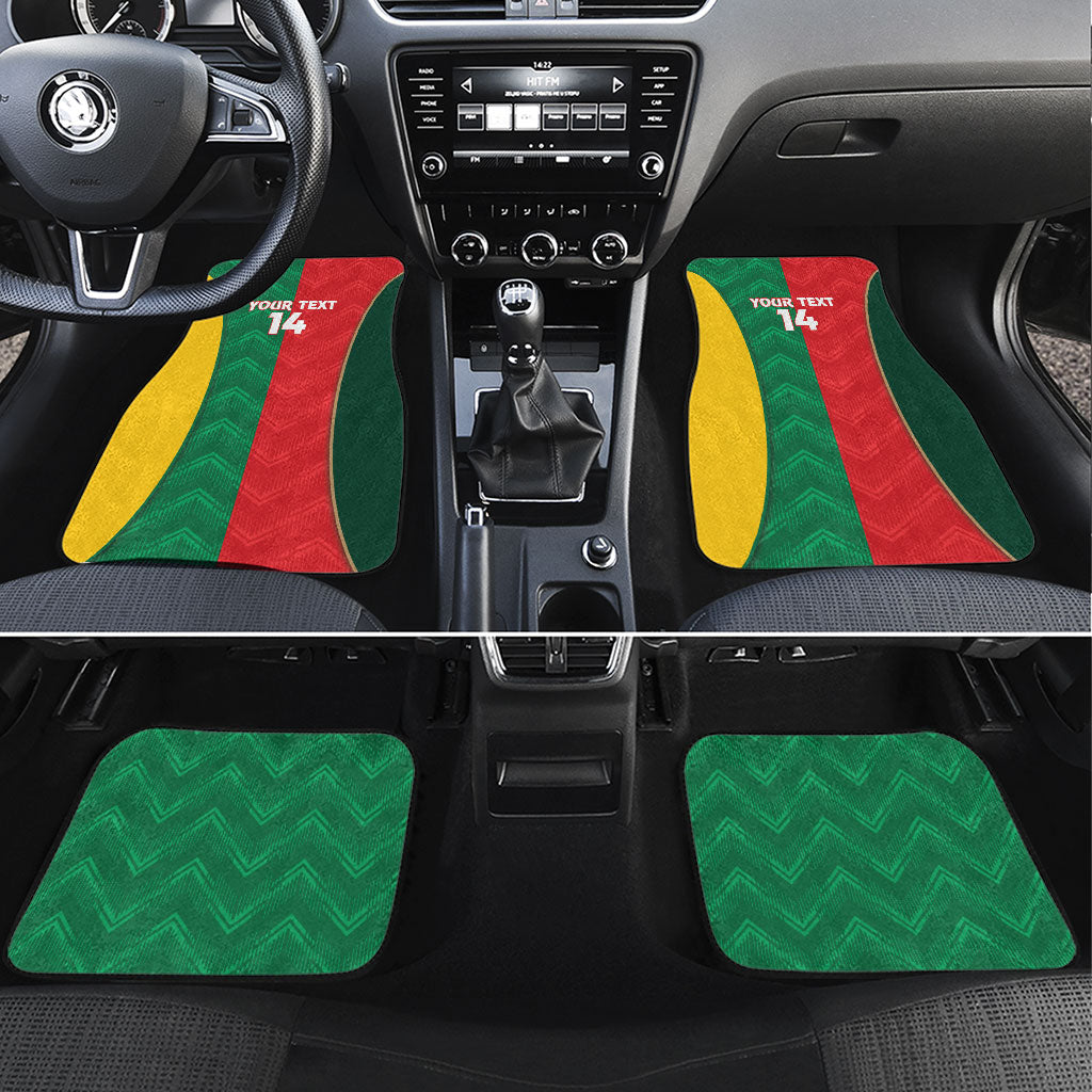 Custom Rugby Australia and Lebanon Car Mats Aussie Kangaroos Cedars Together