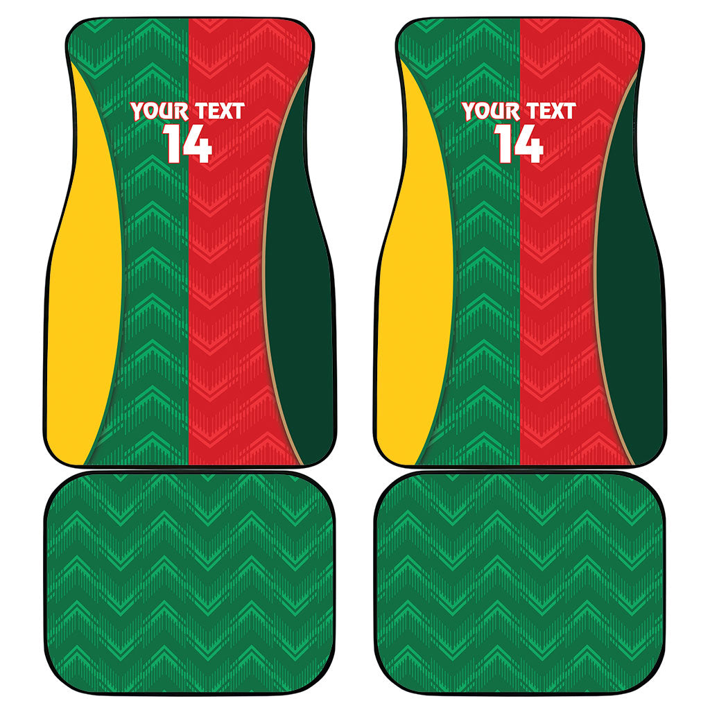 Custom Rugby Australia and Lebanon Car Mats Aussie Kangaroos Cedars Together