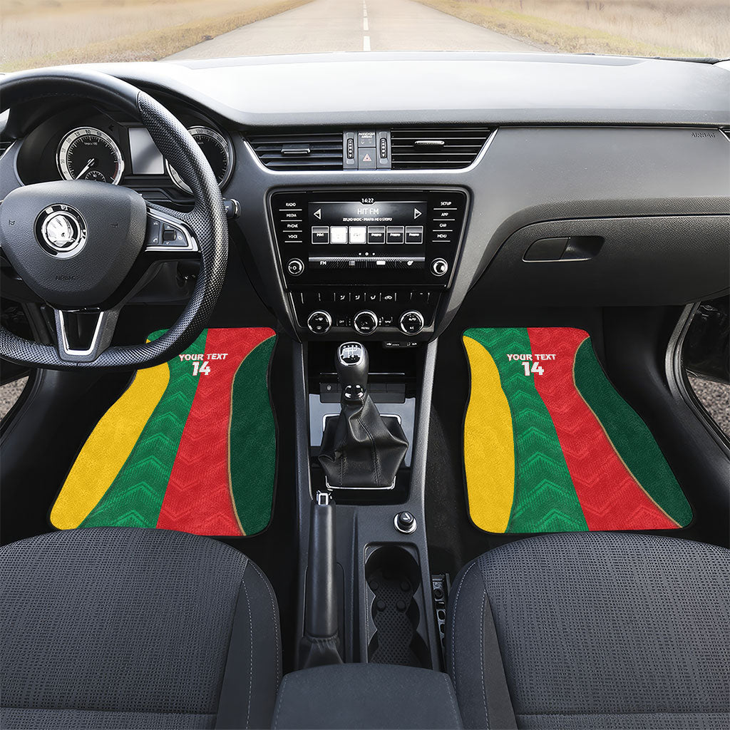 Custom Rugby Australia and Lebanon Car Mats Aussie Kangaroos Cedars Together