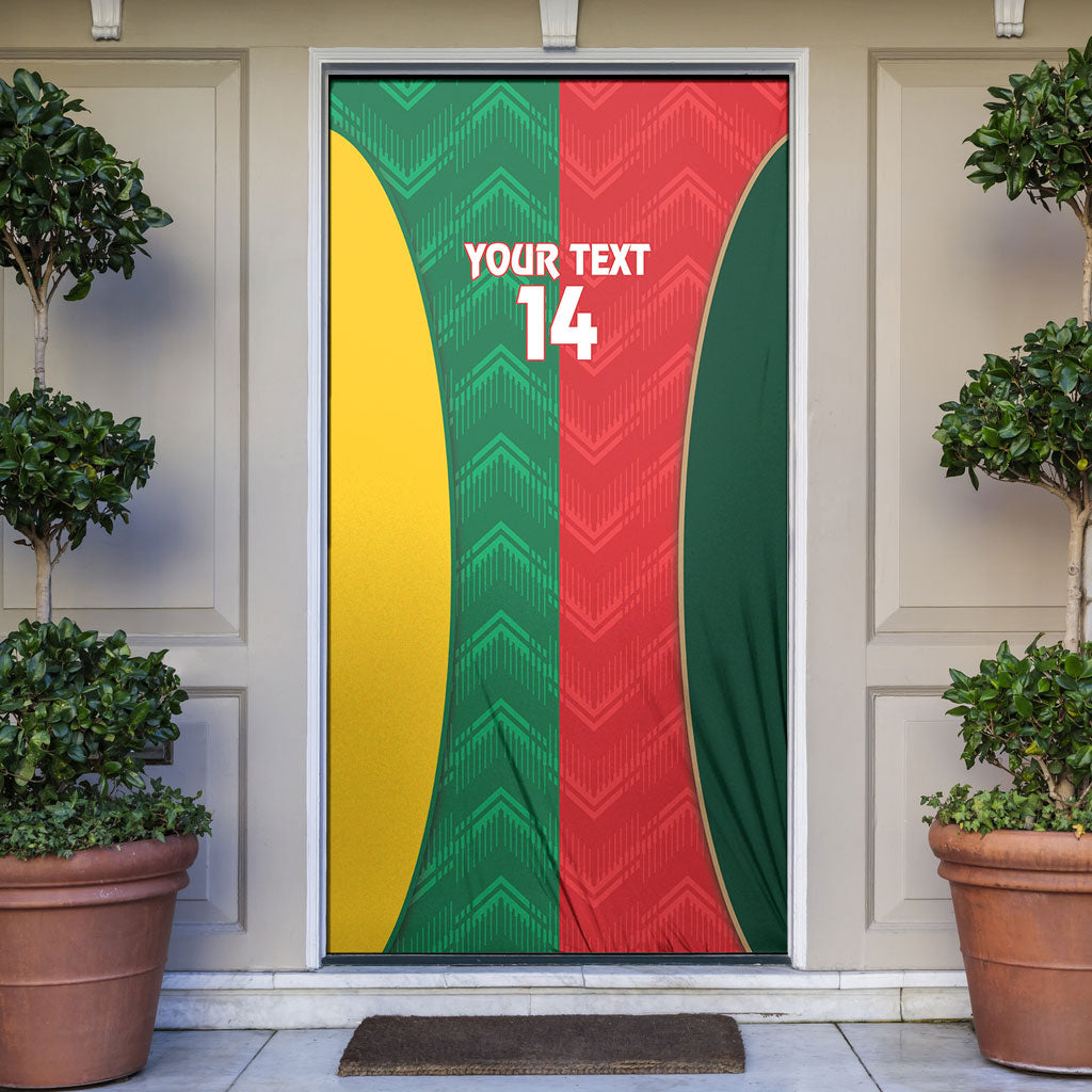 Custom Rugby Australia and Lebanon Door Cover Aussie Kangaroos Cedars Together