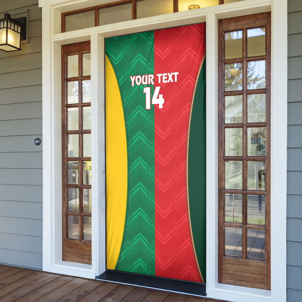 Custom Rugby Australia and Lebanon Door Cover Aussie Kangaroos Cedars Together
