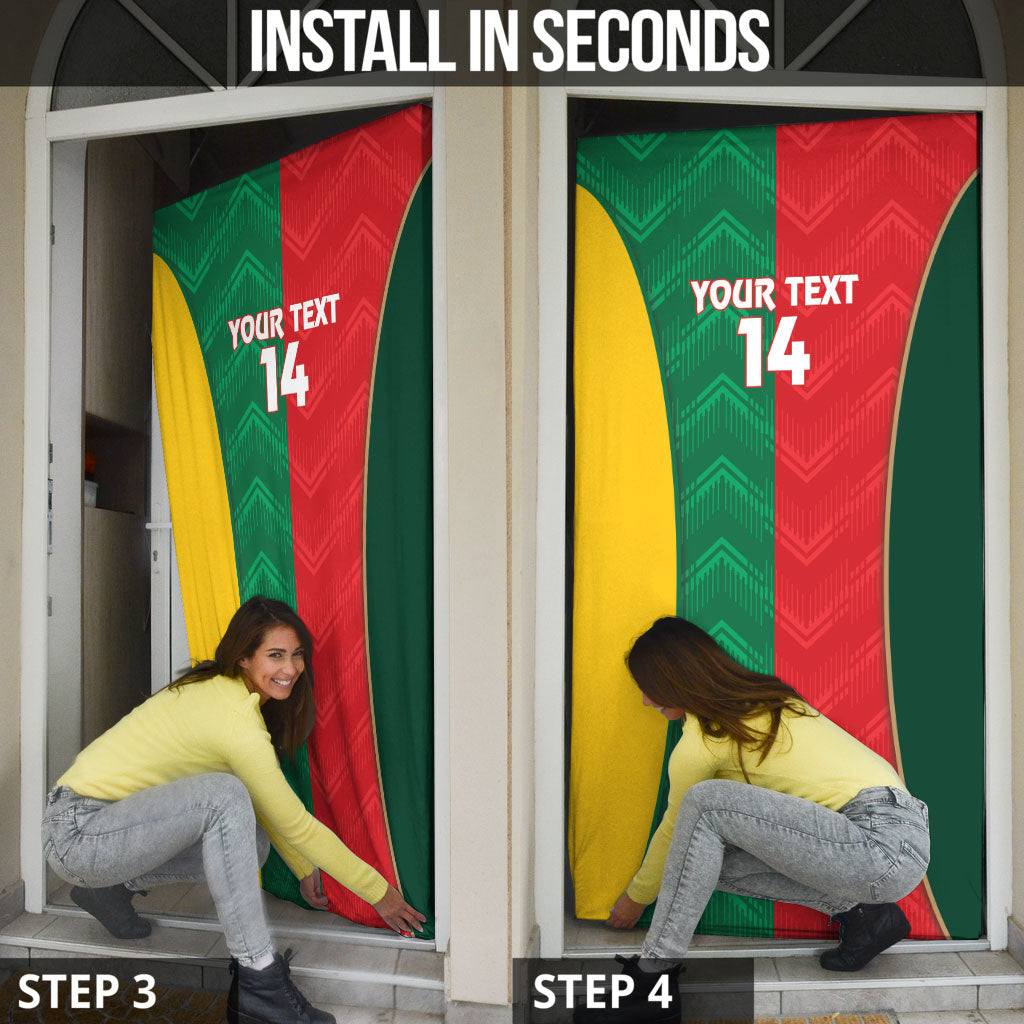 Custom Rugby Australia and Lebanon Door Cover Aussie Kangaroos Cedars Together