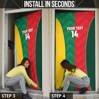 Custom Rugby Australia and Lebanon Door Cover Aussie Kangaroos Cedars Together