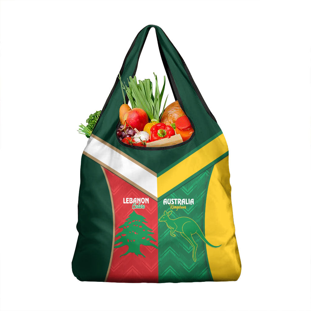 Rugby Australia and Lebanon Grocery Bag Aussie Kangaroos Cedars Together