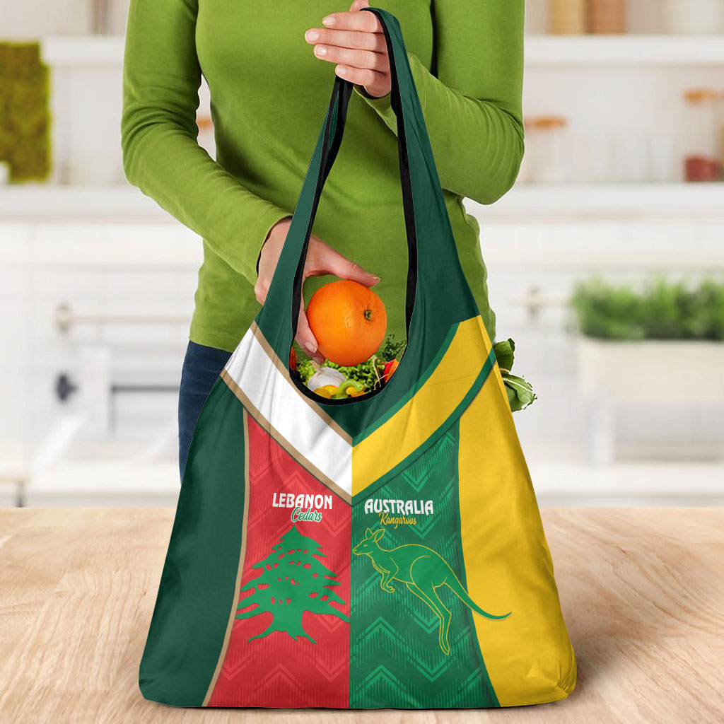 Rugby Australia and Lebanon Grocery Bag Aussie Kangaroos Cedars Together