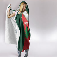 Rugby Australia and Lebanon Hooded Blanket Aussie Kangaroos Cedars Together