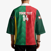 Custom Rugby Australia and Lebanon Kimono Aussie Kangaroos Cedars Together
