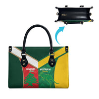 Rugby Australia and Lebanon Leather Bag Aussie Kangaroos Cedars Together