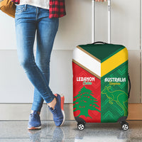 Rugby Australia and Lebanon Luggage Cover Aussie Kangaroos Cedars Together