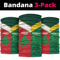 Rugby Australia and Lebanon Neck Gaiter Aussie Kangaroos Cedars Together