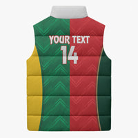 Custom Rugby Australia and Lebanon Sleeveless Puffer Jacket Aussie Kangaroos Cedars Together
