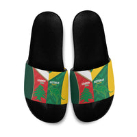 Rugby Australia and Lebanon Slide Sandals Aussie Kangaroos Cedars Together
