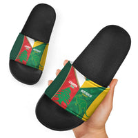 Rugby Australia and Lebanon Slide Sandals Aussie Kangaroos Cedars Together
