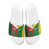 Rugby Australia and Lebanon Slide Sandals Aussie Kangaroos Cedars Together