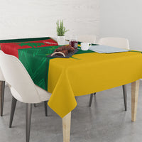 Rugby Australia and Lebanon Tablecloth Aussie Kangaroos Cedars Together