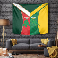 Rugby Australia and Lebanon Tapestry Aussie Kangaroos Cedars Together