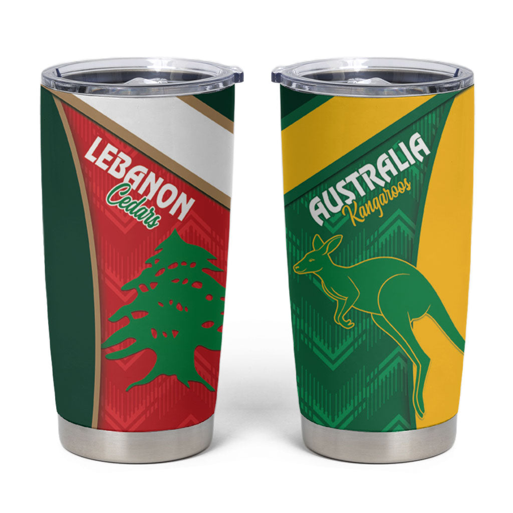 Rugby Australia and Lebanon Tumbler Cup Aussie Kangaroos Cedars Together