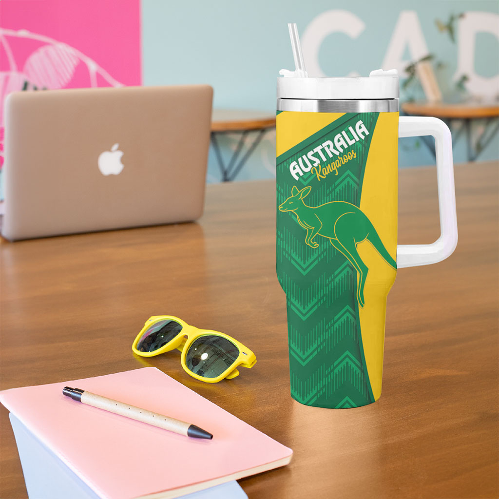 Rugby Australia and Lebanon Tumbler With Handle Aussie Kangaroos Cedars Together