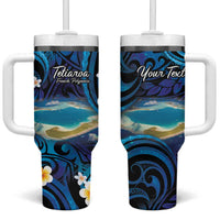 Personalised French Polynesia Tetiaroa Atoll Tumbler With Handle Polynesian Curves Style - Wonder Print Shop