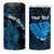 Personalised Tahiti Moorea Atoll 4 in 1 Can Cooler Tumbler Polynesian Sea Turtle - Wonder Print Shop