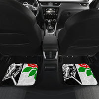Custom New Zealand And England Rugby Car Mats 2023 World Cup All Black Combine Red Roses - Wonder Print Shop