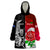 Custom New Zealand And England Rugby Wearable Blanket Hoodie 2023 World Cup All Black Combine Red Roses - Wonder Print Shop