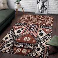 Bula Fiji Area Rug Unique Masi Tapa Pattern - Wonder Print Shop