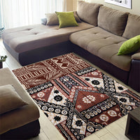 Bula Fiji Area Rug Unique Masi Tapa Pattern - Wonder Print Shop