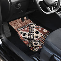 Bula Fiji Car Mats Unique Masi Tapa Pattern - Wonder Print Shop