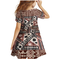 Bula Fiji Family Matching Mermaid Dress and Hawaiian Shirt Unique Masi Tapa Pattern - Wonder Print Shop