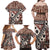 Bula Fiji Family Matching Off Shoulder Maxi Dress and Hawaiian Shirt Unique Masi Tapa Pattern - Wonder Print Shop
