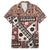 Bula Fiji Family Matching Off Shoulder Maxi Dress and Hawaiian Shirt Unique Masi Tapa Pattern - Wonder Print Shop