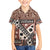 Bula Fiji Family Matching Off Shoulder Short Dress and Hawaiian Shirt Unique Masi Tapa Pattern - Wonder Print Shop