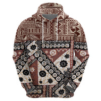 Bula Fiji Hoodie Unique Masi Tapa Pattern - Wonder Print Shop