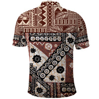 Bula Fiji Polo Shirt Unique Masi Tapa Pattern - Wonder Print Shop