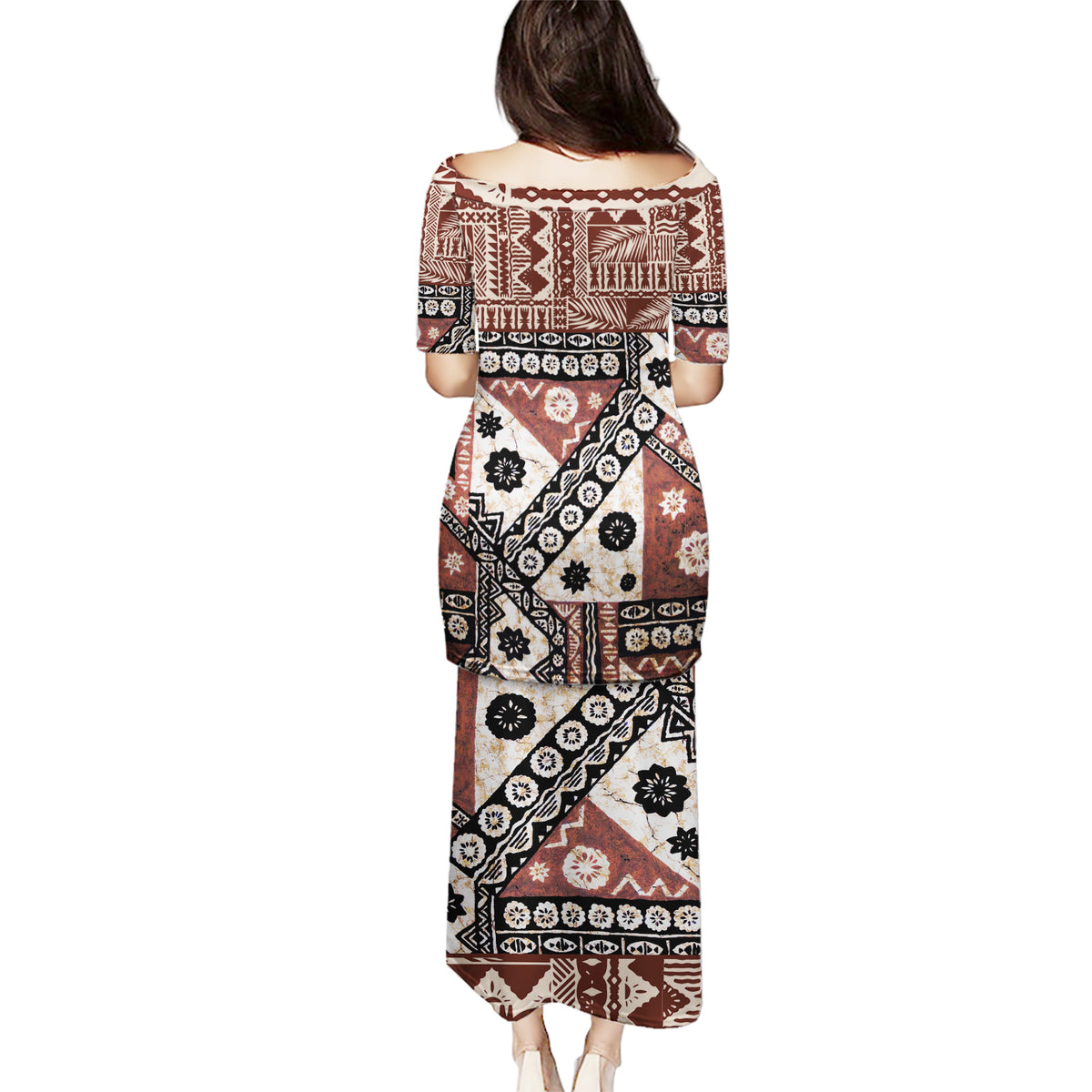 Bula Fiji Puletasi Unique Masi Tapa Pattern - Wonder Print Shop