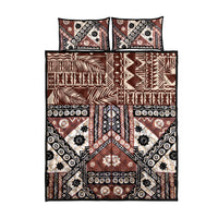 Bula Fiji Quilt Bed Set Unique Masi Tapa Pattern - Wonder Print Shop