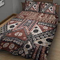 Bula Fiji Quilt Bed Set Unique Masi Tapa Pattern - Wonder Print Shop