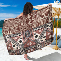 Bula Fiji Sarong Unique Masi Tapa Pattern - Wonder Print Shop