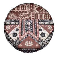 Bula Fiji Spare Tire Cover Unique Masi Tapa Pattern - Wonder Print Shop