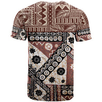 Bula Fiji T Shirt Unique Masi Tapa Pattern - Wonder Print Shop