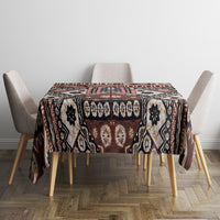 Bula Fiji Tablecloth Unique Masi Tapa Pattern - Wonder Print Shop