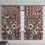 Bula Fiji Window Curtain Unique Masi Tapa Pattern - Wonder Print Shop