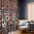 Bula Fiji Window Curtain Unique Masi Tapa Pattern - Wonder Print Shop