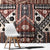 Bula Fiji Window Curtain Unique Masi Tapa Pattern - Wonder Print Shop
