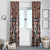 Bula Fiji Window Curtain Unique Masi Tapa Pattern - Wonder Print Shop