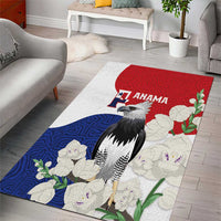 Panama Independence Day Area Rug Harpy Eagle With Mola Pattern - Flag Style - Wonder Print Shop
